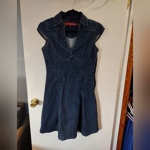 Hotkiss denim dress. Size large in Juniors. Side zipper. Mid length